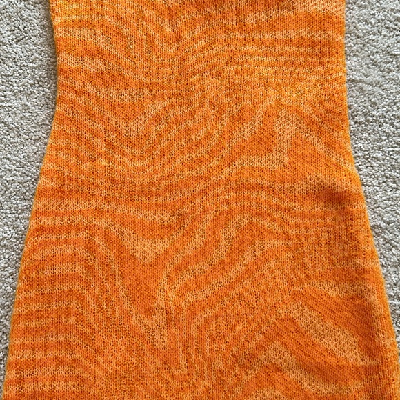 ORANGE MIDI DRESS - Picture 5 of 8